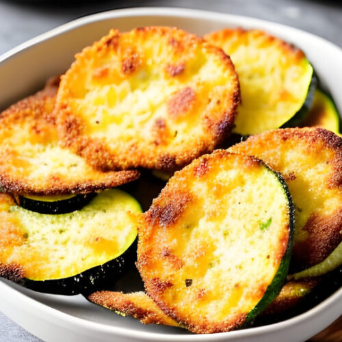 Keto Baked Parmesan Zucchini Chips