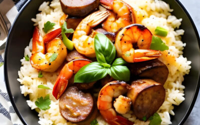 Keto Cajun Shrimp and Sausage