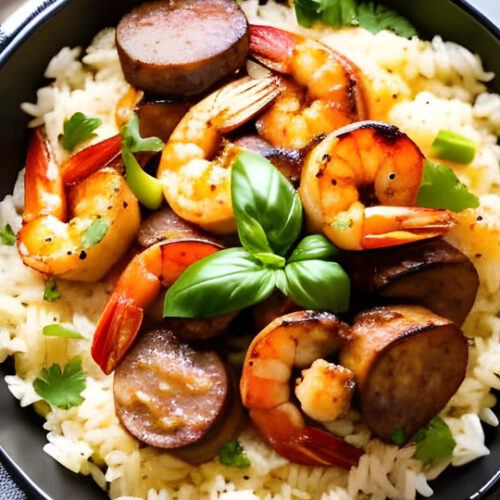 Keto Cajun Shrimp and Sausage