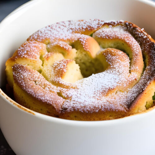 Keto Cinnamon Roll Mug Cake with Almond Flour