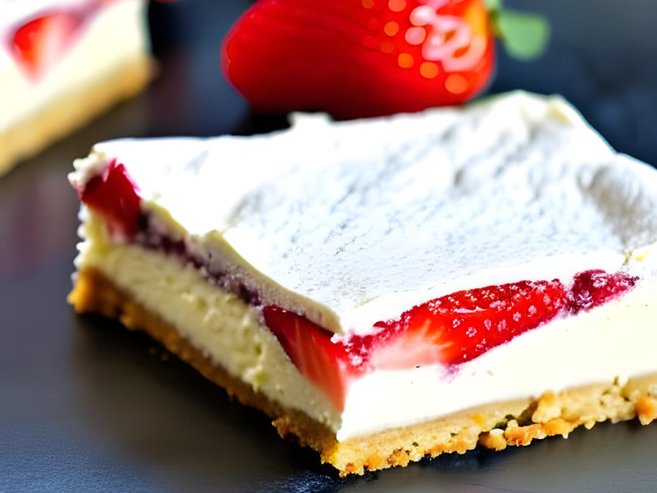 Keto Strawberry Cream Cheese Bars