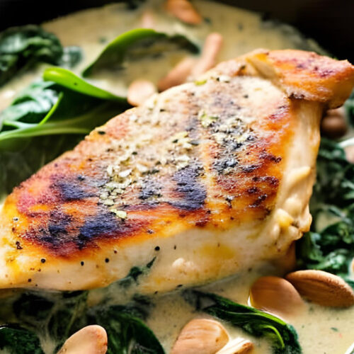 Keto Creamy Chicken and Spinach