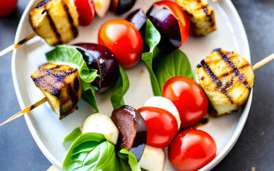 Keto Grilled Antipasto Skewers