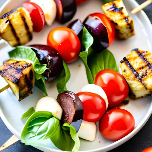 Keto Grilled Antipasto Skewers