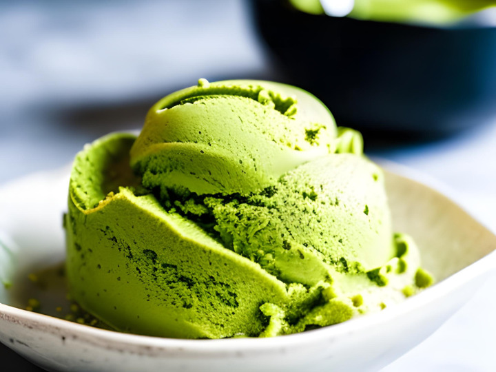 Keto Ice Cream with Matcha Green Tea