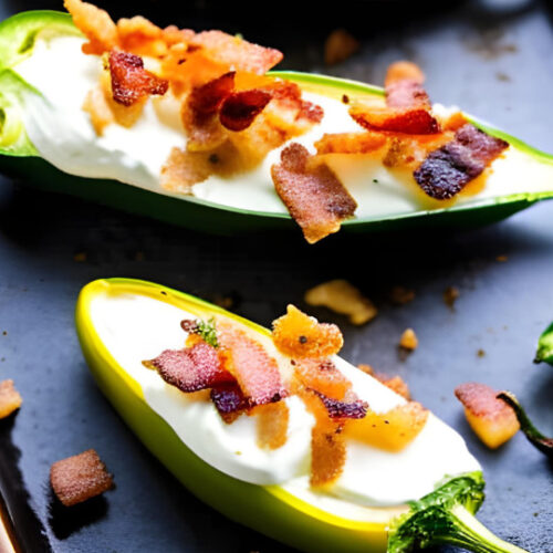 Keto Jalapeno Poppers with Bacon in Air Fryer