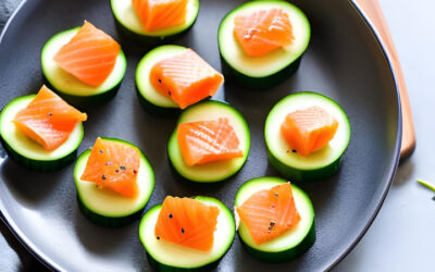 Keto Smoked Salmon and Cucumber Bites