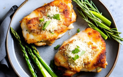 Keto Garlic Parmesan Chicken Thighs