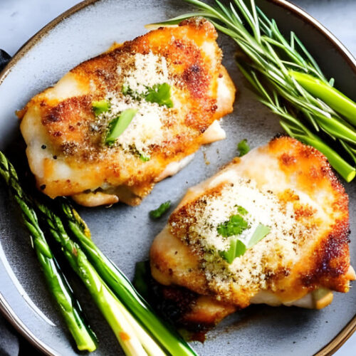 keto Garlic Parmesan Chicken Thighs
