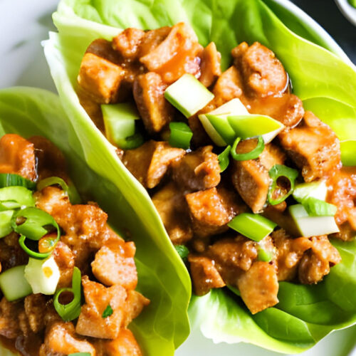 keto buffalo chicken lettuce wraps