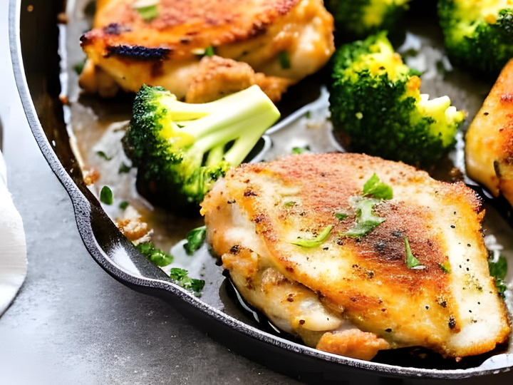 low carb Garlic Parmesan Chicken Thighs