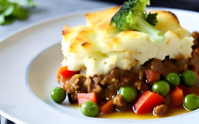 Shepherd’s Pie with Cauliflower Cheese Topping