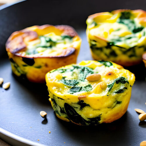 Spinach and Feta Mini Frittatas